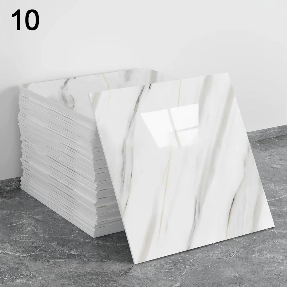 panneau décoratif auto adhésif marbre blanc moderne résistant humidité facile contemporain