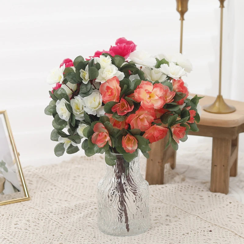 Fleurs artificielles Azalée rose pour décoration de mariage