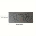 tapis squat noir blanc rose motifs chaussures pratique sportif yoga pilates exercices jambes hanches