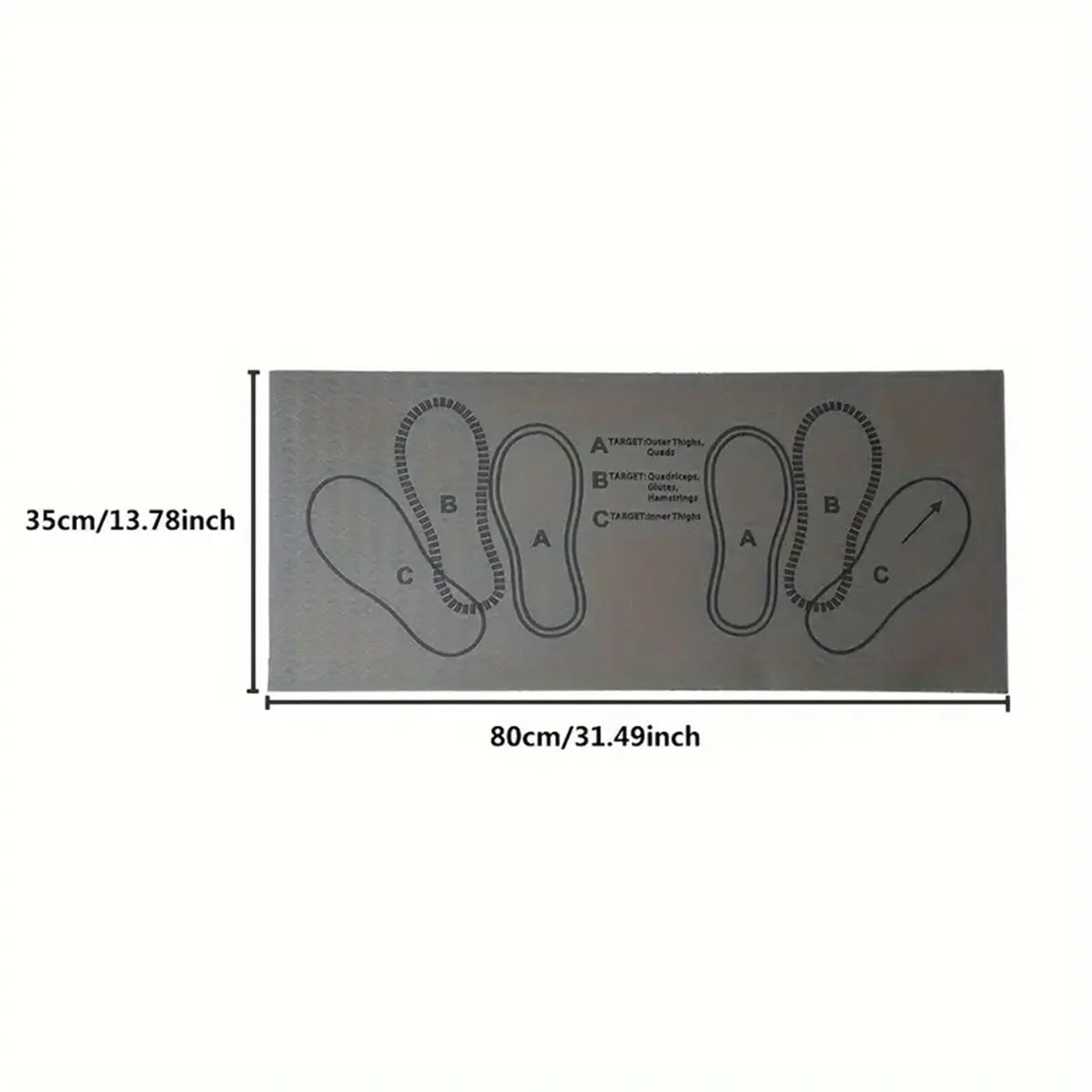 tapis squat noir blanc rose motifs chaussures pratique sportif yoga pilates exercices jambes hanches