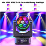 projecteur led rotatif noir effets lumineux dmx scènes professionnelles dj multiple couleurs lcd.controls