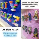 organisateur jouets lego bleu vert gris rose blanc clips figurines classique deco maison enfants