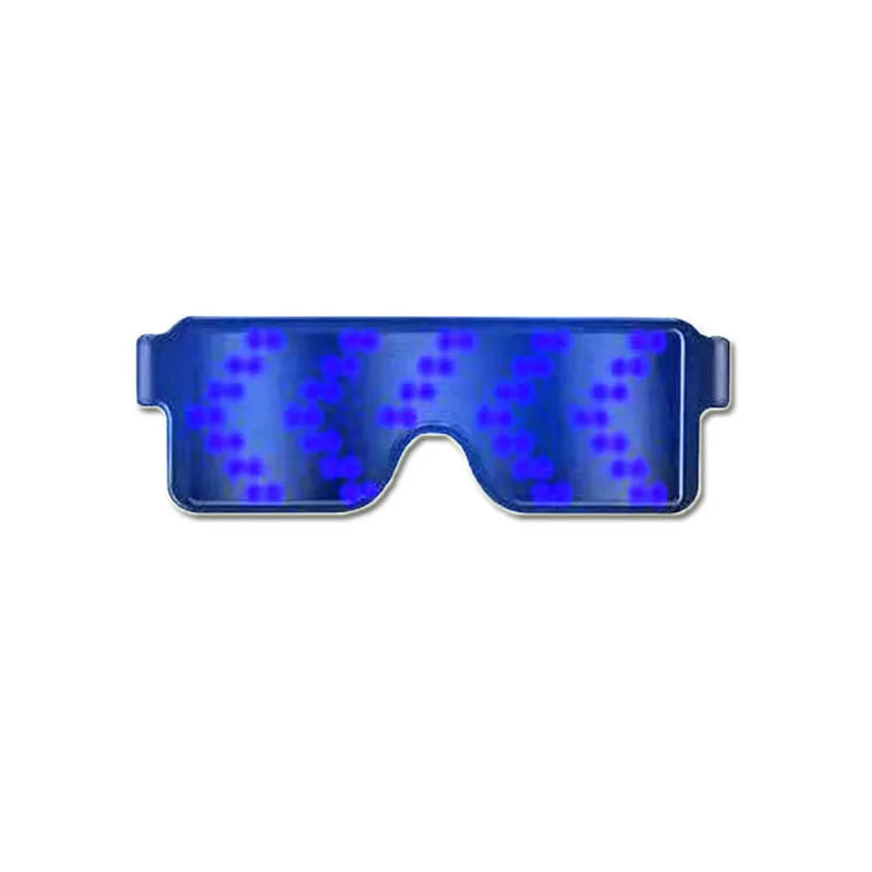 lunettes led rouges bleues vertes modernes technologiques occasion fête anniversaire mariage noël