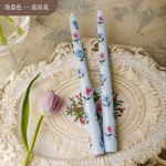 bougies parfumées aromathérapie cire soja fleurs classiques romantiques variées couleurs blanc rose bleu violet