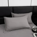 taies d'oreiller coton polyester 48x74cm solides couleurs unies literie moderne maison