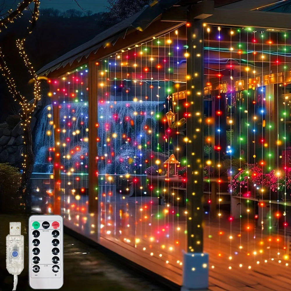 guirlande lumineuse led multicolore telecommande usb decoration chambre mariage fete points lumineux
