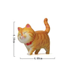 figurines chats cartoon mignon colliers gris noir blanc orange bébé animaux