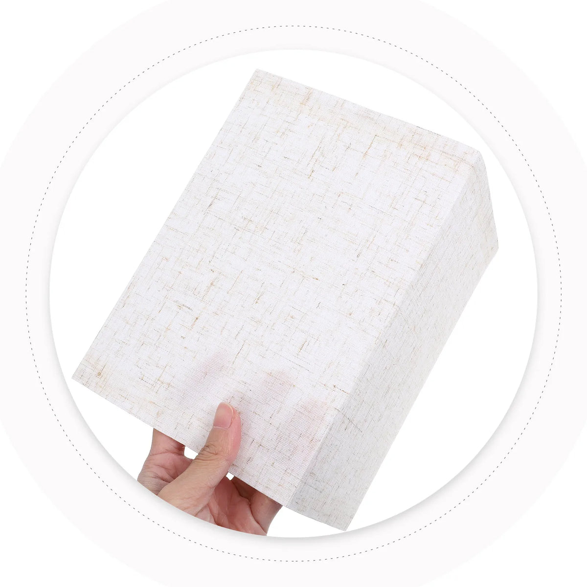cache lampe blanc tissu doré moderne table lampes détachable facile assembly