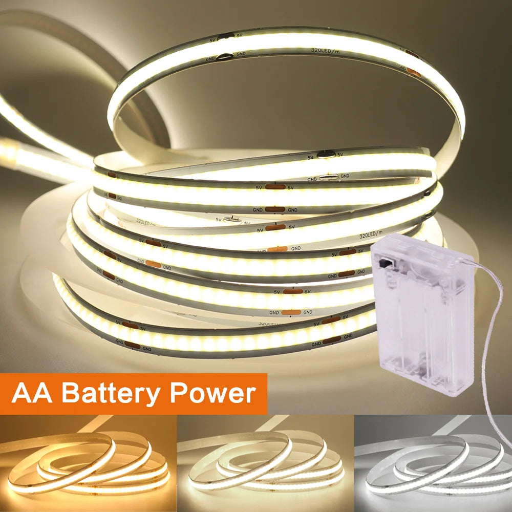 ruban led flexible 320 led blanc jaune gris moderne double face adhésive 5v 3000k