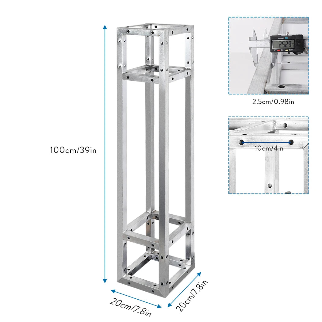 structure modulaire métal argenté segments modulaires moderne durable vis fixations