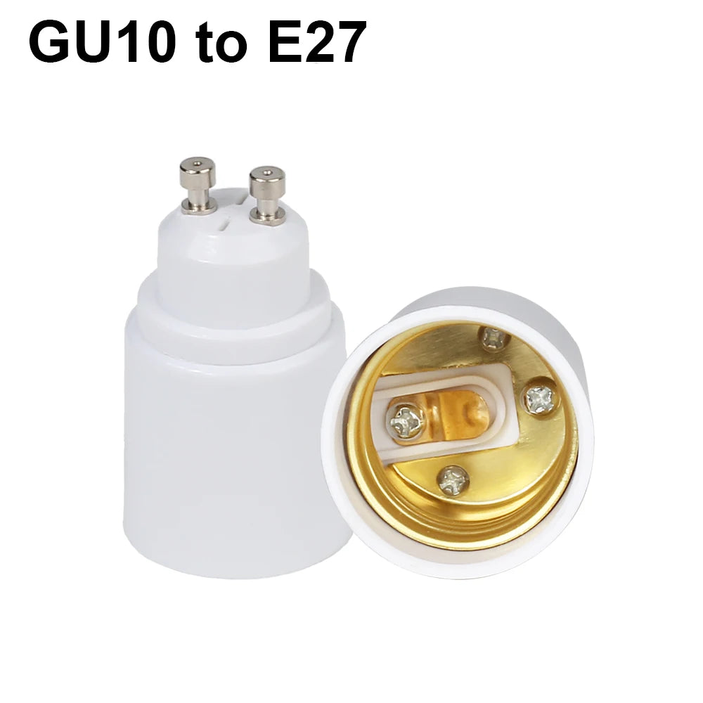 adaptateur ampoule E27 E14 E12 GU10 B22 G9 moderne blanc rond lisse opaquet certification
