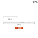 rideau douche extensible métal blanc moderne clips tige suspension réglable 30 55 60 cm