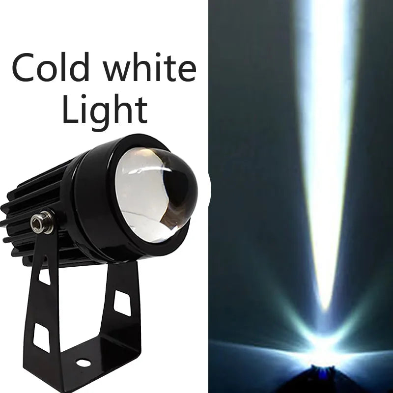projecteur led extérieur moderne 12w 9w 5w rgb télécommande ip65 clips noir