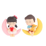 décoration gâteau résine figurines motifs floraux blanc rose mignon cartoony angel pattern
