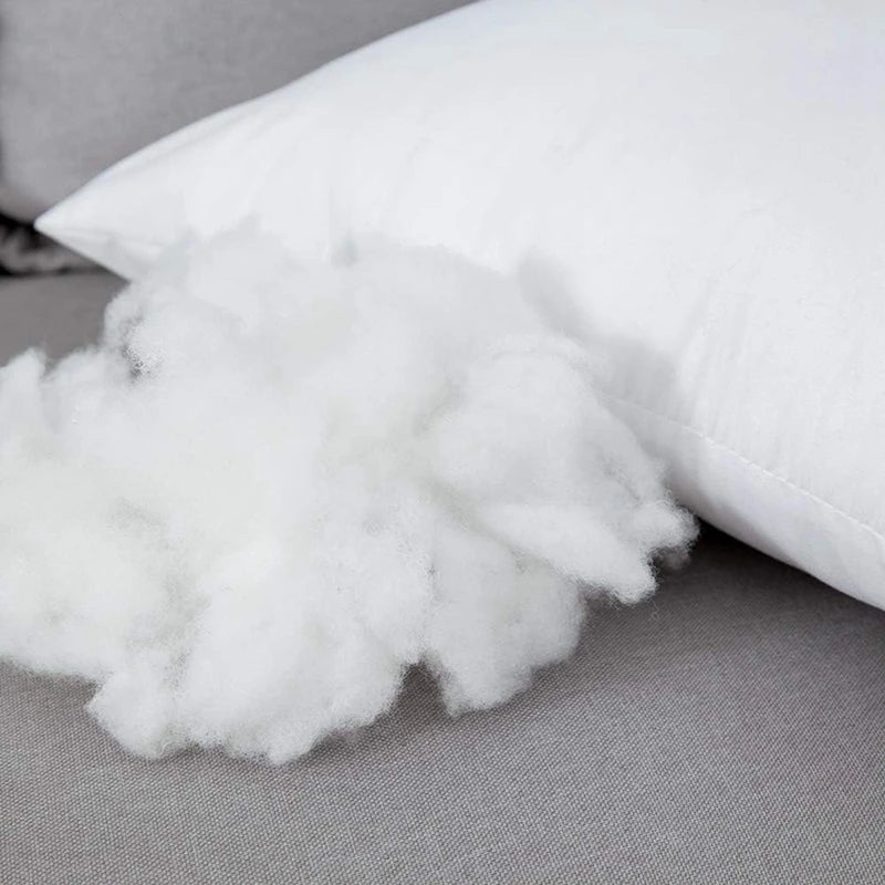 coussin rectangulaire blanc moelleux 30x50cm 45x45cm 50x50cm oreiller siège moderne fixation garnissage