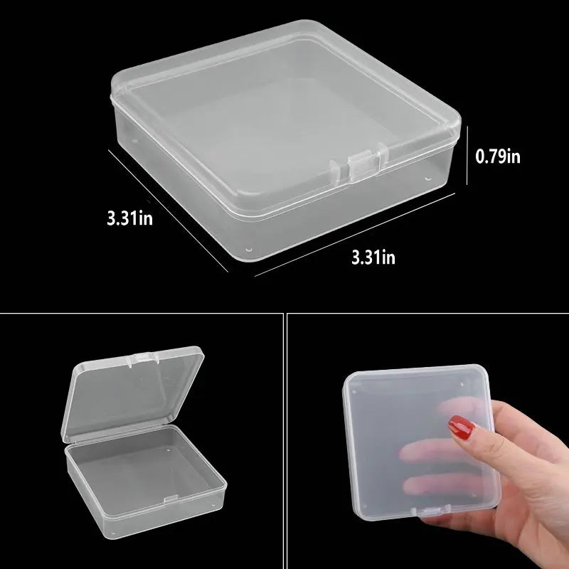 boîte rangement plastique transparente séparateurs bijoux accessoires petits objets divers