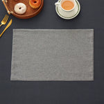 serviettes table beiges toile lin classiques respectueuses environnement 12x18''