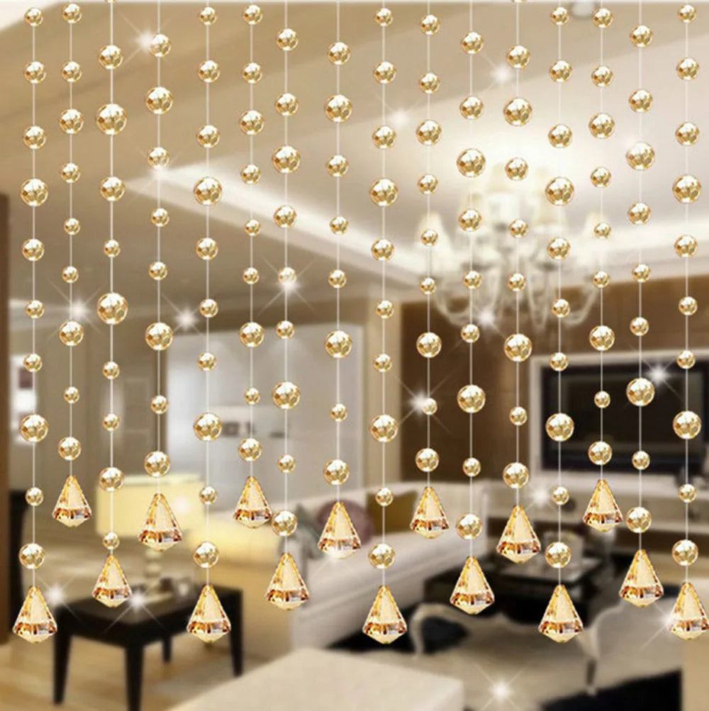 rideau cristal transparent japonais décoration fenêtre maison hospitalière
