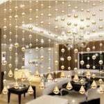 rideau cristal transparent japonais décoration fenêtre maison hospitalière