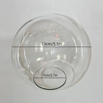 abat jour verre transparent moderne diamètre 13cm 15cm 18cm 20cm 25cm