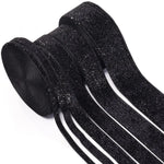 ruban noir brillant satiné 7mm 10mm 15mm 20mm 25mm 38mm polyester coton décoration bouquet