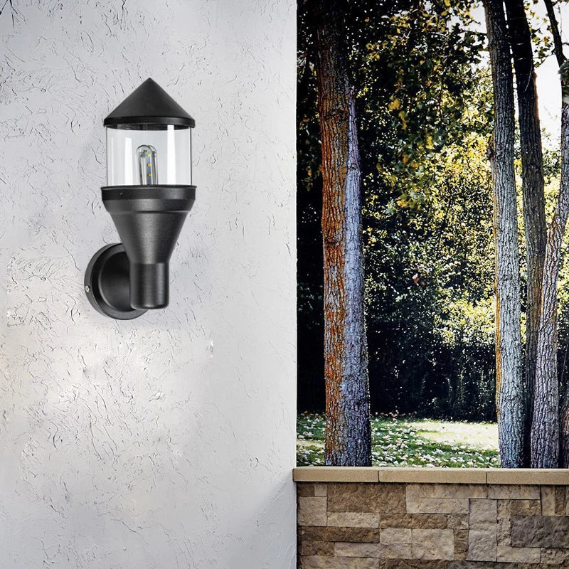 lampe murale led extérieure noire moderne ip65 aluminium hydrofuge 85265v