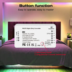 contrôleur numérique led wifi app wled strip light abs moderne blanc fonctionnel/gpio