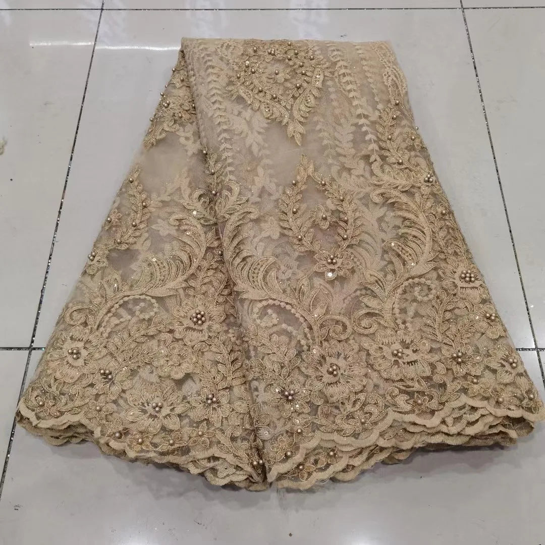 tissu dentelle polyester blanc noir floral translucide élégant mariage robes