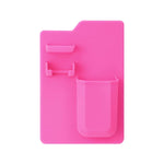porte accessoires salle bain moderne adhésif brosse dents brosse maquillage rasoir tube dentifrice flacon