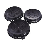 support pot noir gravé motifs classiques pots fleurs résistance corrosion