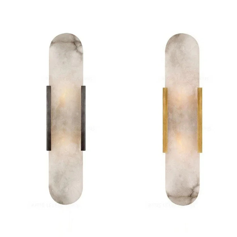 applique murale moderne marbre doré blanc gris éclairage led mur fixe élégantintérieur chambre