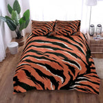 ensemble literie moderne orange noir blanc rayures horizontales 100 polyester simple king size queen