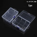 boîtes rangement transparentes modernes empilables poignées diverses tailles outils accessoires organisation pratique