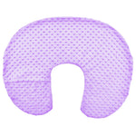 coussin portage bébé texture pointillée violet clair quatre saisons confortable zipper dos mois