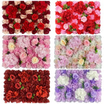 panneaux decoratifs florals violet blanc rose rouge jaune vert feuilles vertes modernes mariage anniversaire