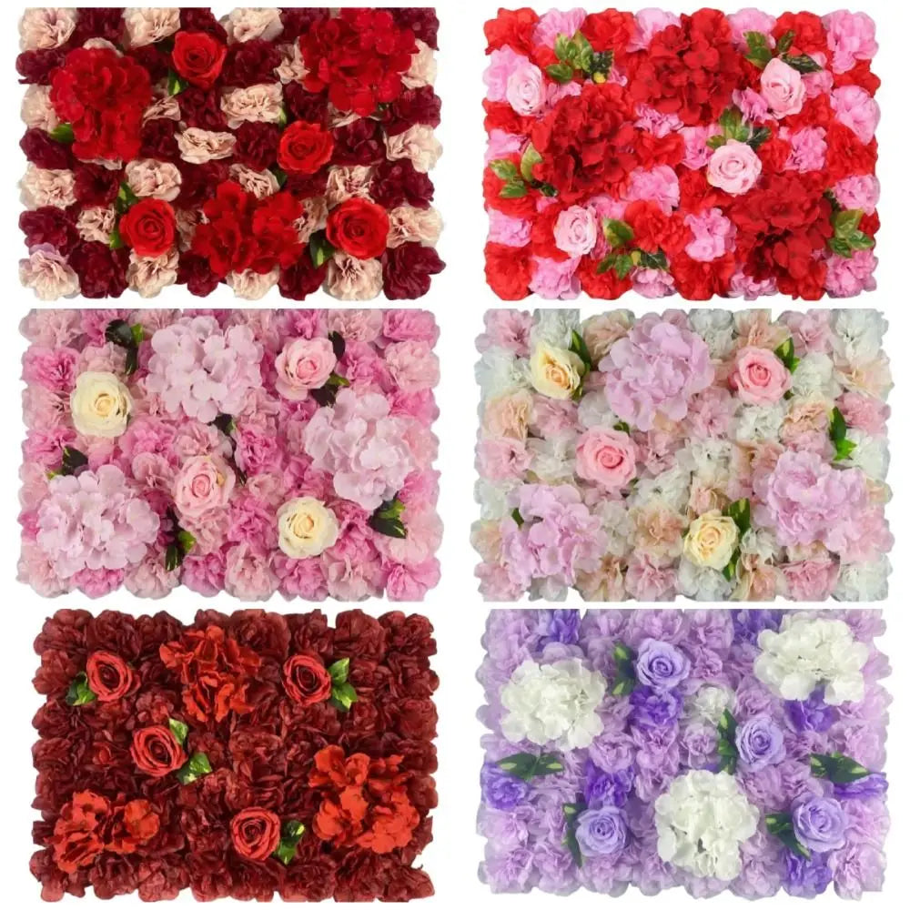 panneaux decoratifs florals violet blanc rose rouge jaune vert feuilles vertes modernes mariage anniversaire