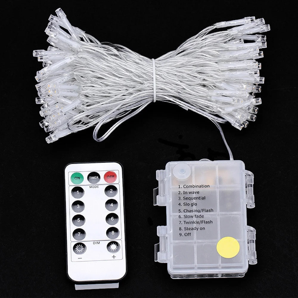 guirlande lumineuse led multicolore blanc noel mariage festif télécommande moderne