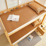 tapis sol moderne rayures horizontales beige brun clair
