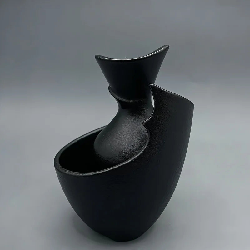 vase moderne noir grains décoration intérieure artificielle fleur arrangement floral table entrée salon