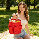 sac pliable imperméable vert rouge bleu noir poches poignées métalliquesextérieur jardinage plage jouets