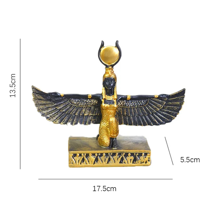 statues decoratives egyptiennes or pyramide obelisque isis ancien maison