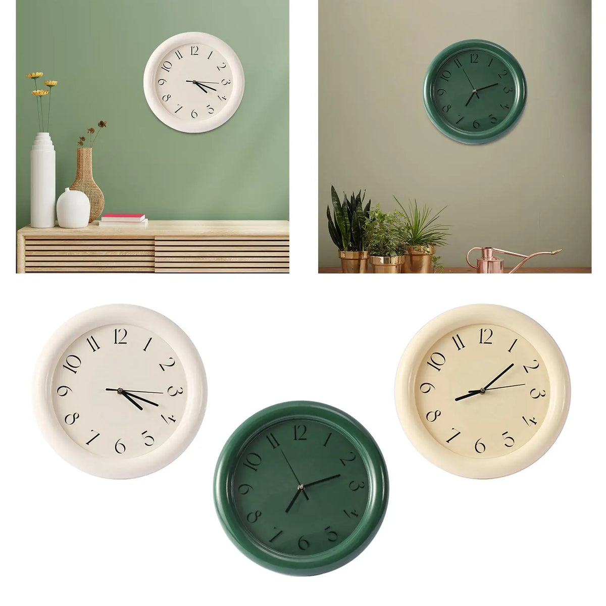 horloge murale sans tic tac vintage horloge ronde décoration murale moderne minimaliste chambre salon