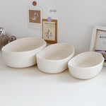paniers rangement tissés coton blanc gris beige respectueux environnement utilisation multiple rangement moderne rustique