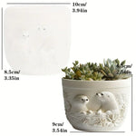moule silicone cache pot crâne fleurs décoratif résine plante succulente jardin objet artisanal noir