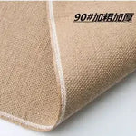 tissu jute rustique beige clair tissé grossier antidérapant textile naturel occasion bricolage simple