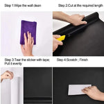 film adhésif mural protection meuble cuisine cuisine cuisine moderne blanc noir texture grainée pvc