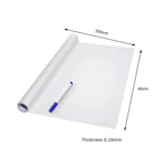 tableau blanc effaçable autocollant moderne sticker peinture enseignement rouleau papier marqueur 200cm 45cm