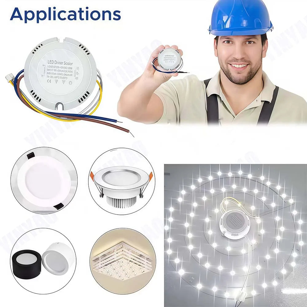 transformateur alimentation led 8w 12w 18w 24w 36w blanc moderne driver constant current 24v