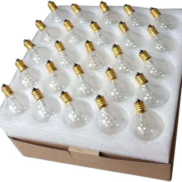 ampoules led transparentes opalescentes vintage filaments dorés base e12 249lm 3v 100v 240v 5pc