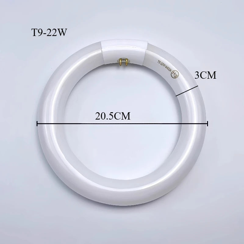 tube lumière circulaire blanc moderne 22w t5 18.2cm efficace eye caring